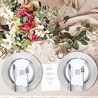 Vista 44 de Tanlade 50 Pcs 13 Inch Charger Plates Bulk Round Wedding Chargers Plastic Dinner Plates for Table Setting Wedding Party Decoration (Gold)