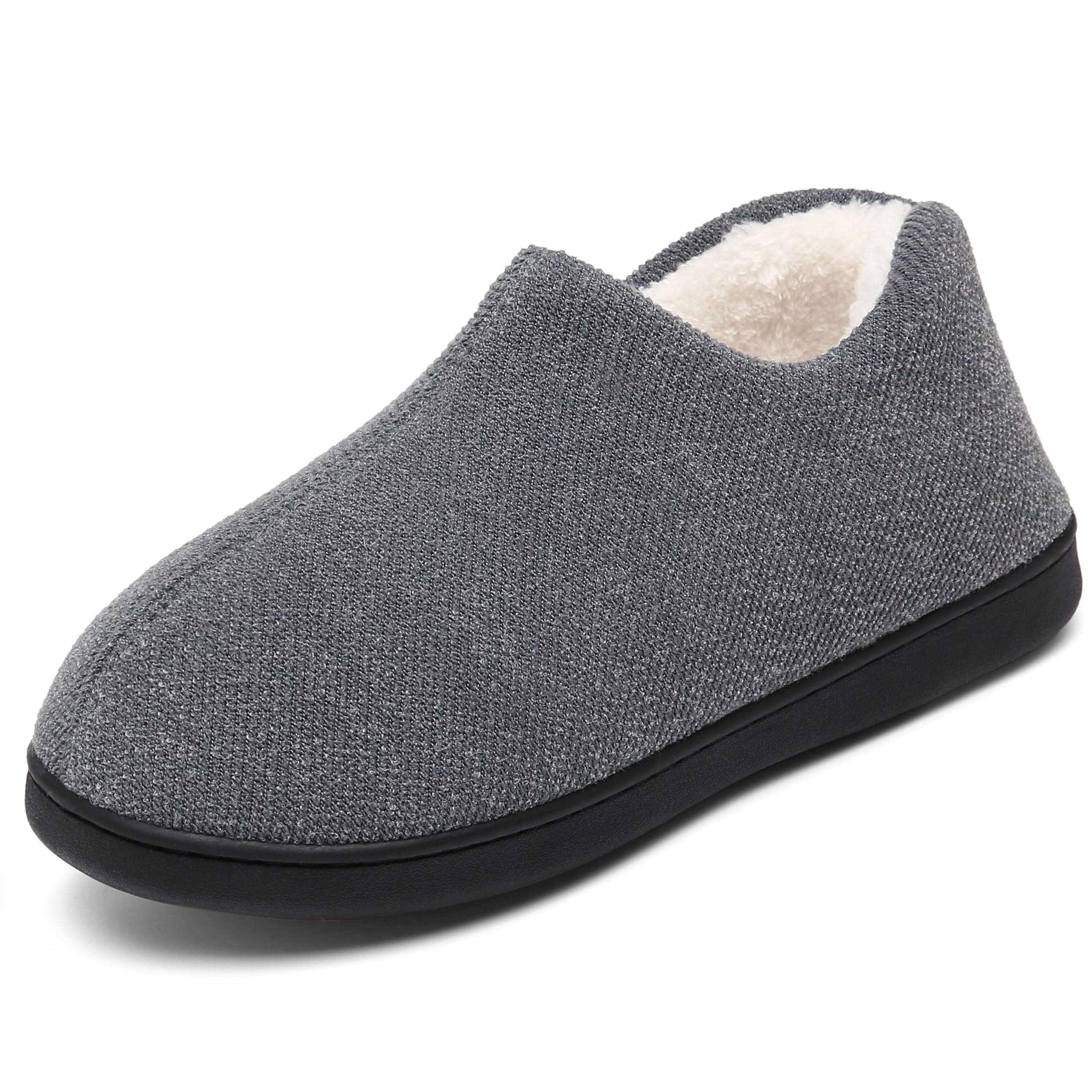 Mishansha Pantofole Uomo Invernali Ciabatte Donna Caldo Memory Foam Pantofola Taglia 36-49 EU