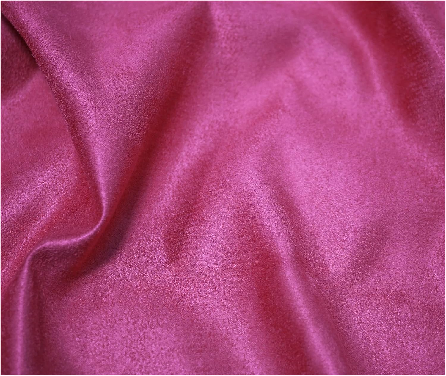 Faux Suede Soft Touch Leatherette Upholstery Fabric for Furnishings Cushions Curtain (200 x 150cm (2 Metre), Hot Pink) - Image 4