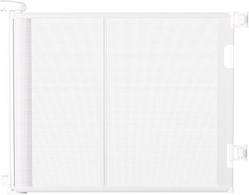 Miniatura 8 de Puerta retráctil para bebés de 55 pulgadas, puerta extra ancha para mascotas de 34 pulgadas de alto para escaleras, pasillos y puertas, puerta de