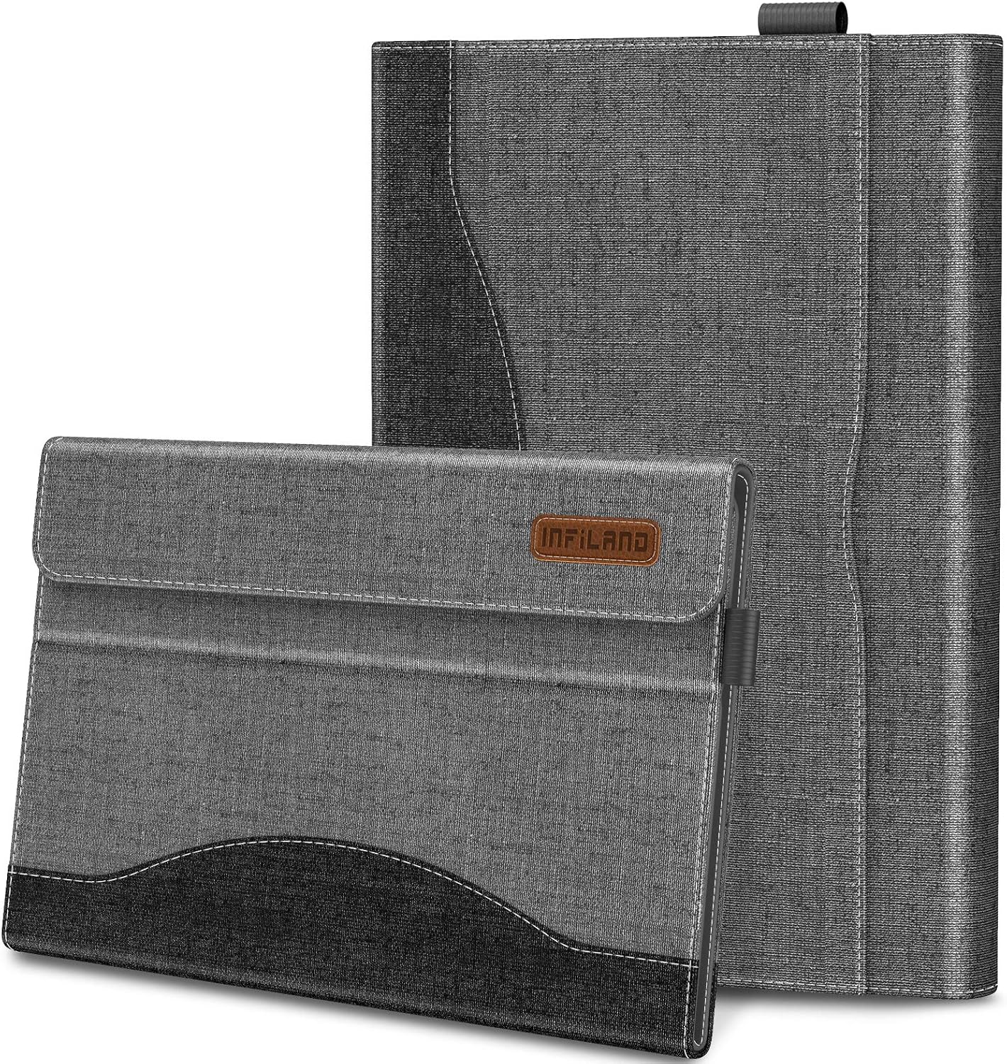 INFILAND Samsung Galaxy Tab S5e 10.5 Case, Multi-Angle Business Cover Built in Pocket Compatible with Samsung Galaxy Tab S5e 10.5 Inch Model SM-T720/SM-T725 2019 Release (Auto Wake/Sleep), Gray