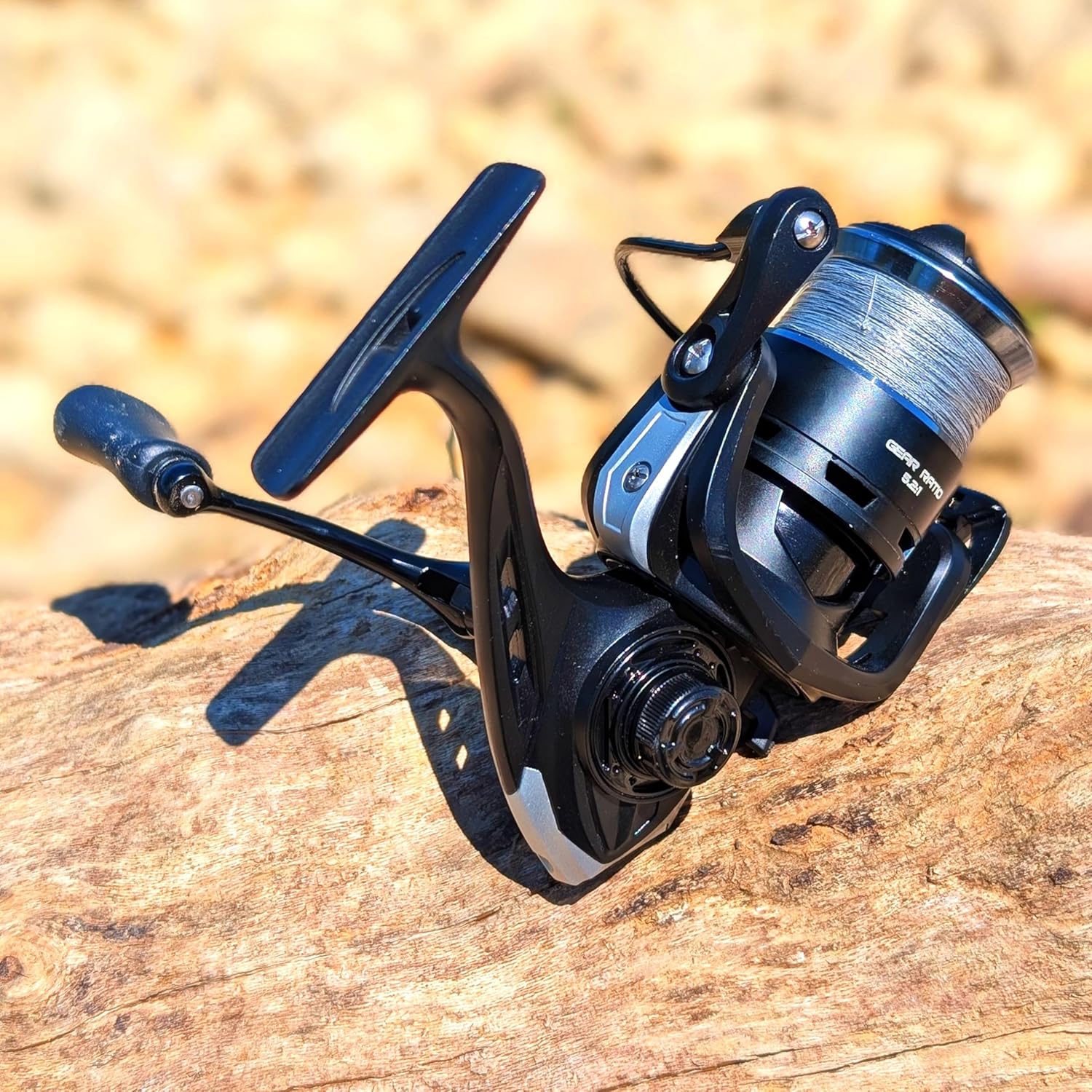 RIFT Chasm Spinning Reel, Carbon Disc Drag System, 5.2:1 Gear Ratio, 7+1 Stainless Steel Ball Bearings, CNC Aluminum Spool, Knurled Spool Center, Ambidextrous