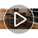 GarveeHome Dining Table Set for 2, Counter Height Kitchen Table with 2 Upholstered Bar Stools, Dining Table and Chairs Set with Storage Shelves, for Small Space, Apartment, Studio, Retro Gray
