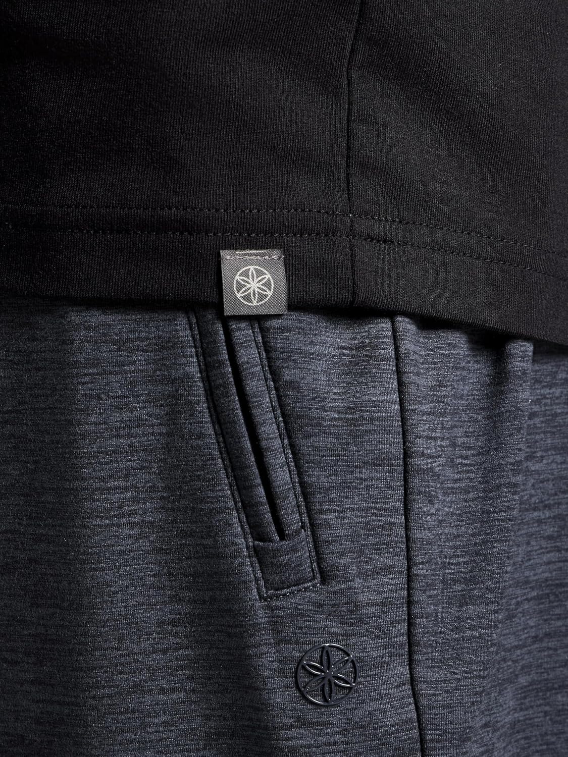 Gaiam Mens Bliss Balance Short Sleeve Henley Top - Image 5