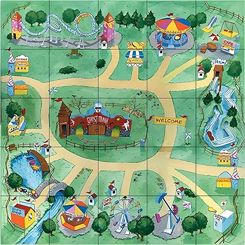 Miniatura 3 de TTS Oti-Bot, Loti-Bot y Pro-Bot - Tapete educativo para niños, incluye 1 alfombrilla de rally, 1 alfombrilla de formas y 1 alfombrilla de parque de