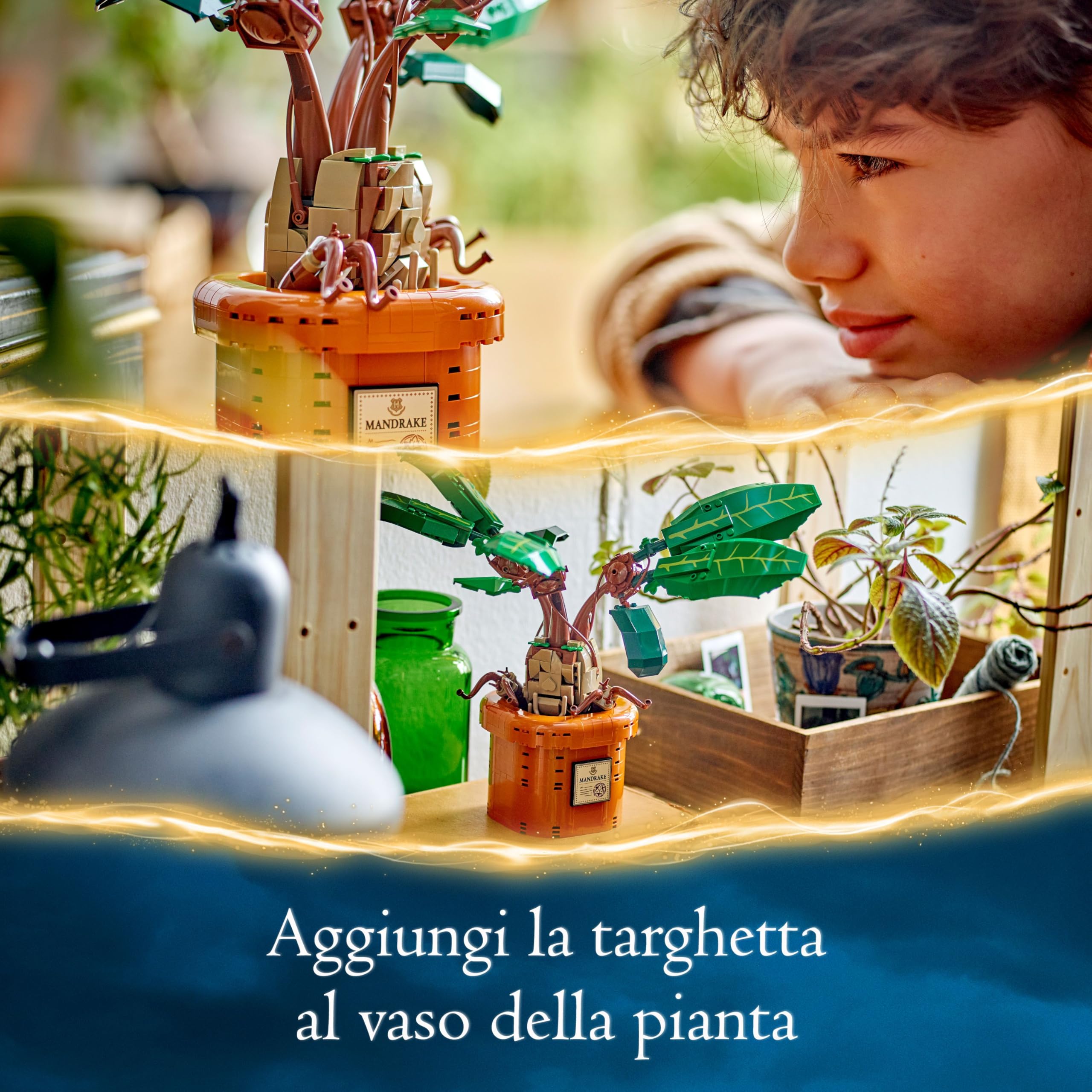 LEGO Harry Potter Mandragola, Personaggio Giocattolo con Vaso da Costruire, Creatura Magica con Arti e Bocca Mobili, Giochi per Bambini e Bambine da 10 Anni, Idea Regalo Decorativa da Collezione 76433