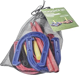 Complete Outdoor Horseshoe Set with Horse Shoes and Targets ~ By Trademark Innov - Compare price