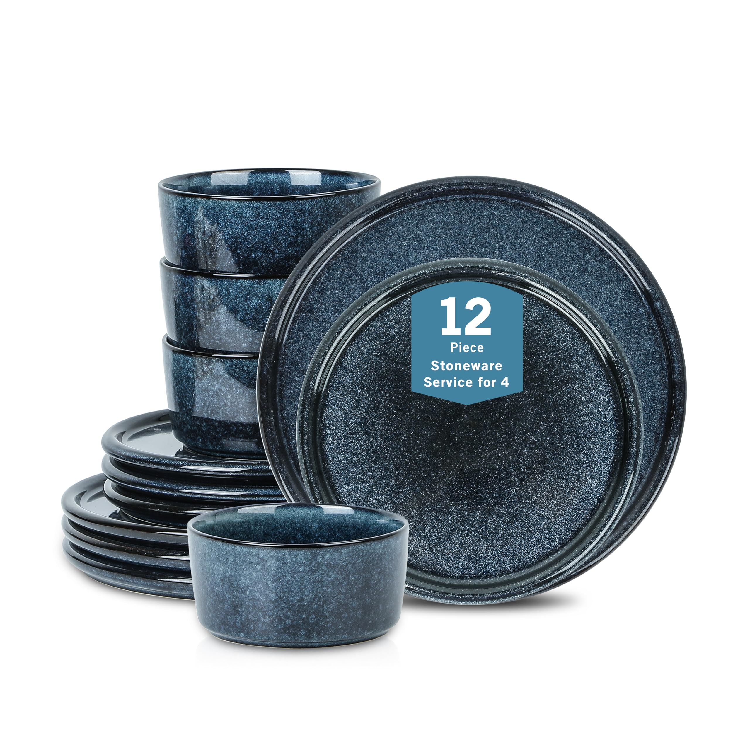 Eden リンライセット Amazon.com | Stone Lain Eden 12-Piece Dinnerware Set Stoneware