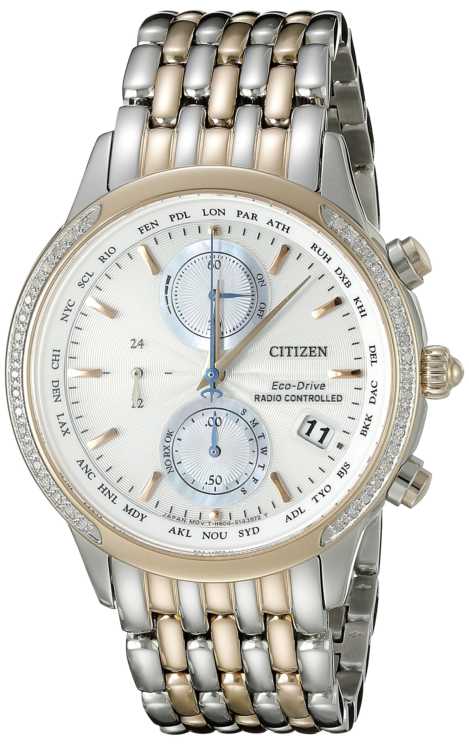 Citizen Eco Drive Womens Fc5006 55a World Chronograph A T