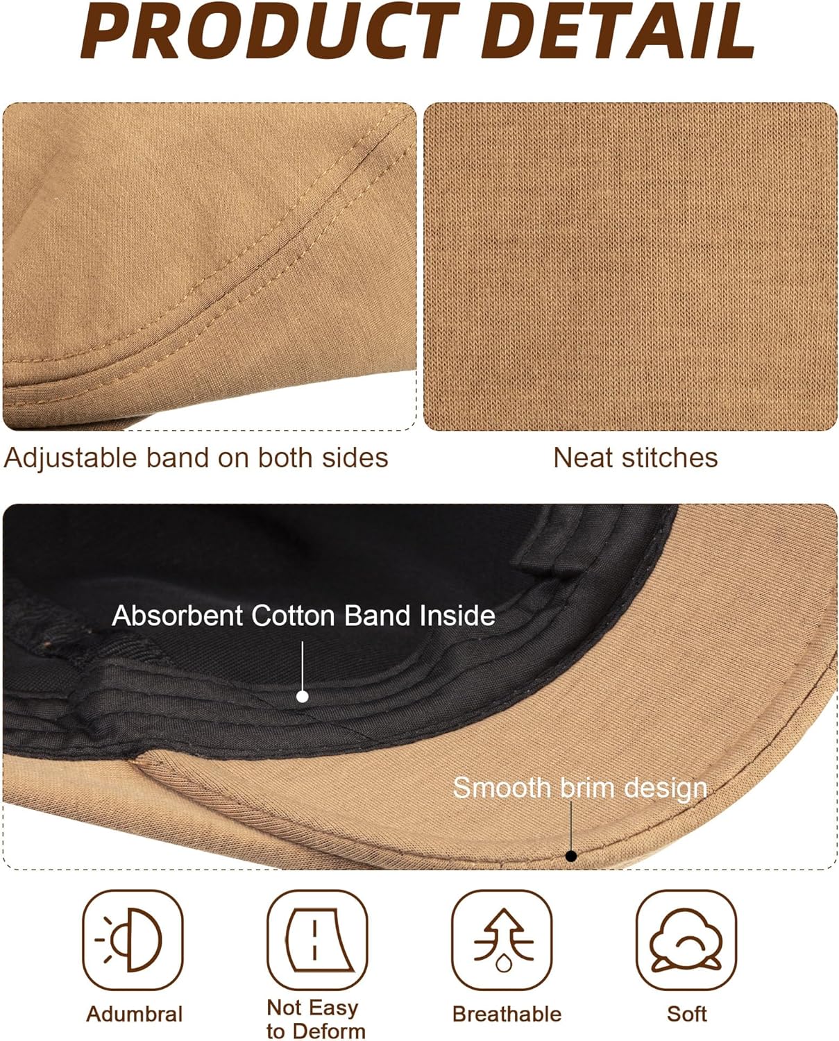 Foaincore Mens Newsboy Hats Bulk, Adjustable Newsboy Cap Driving Cabbie Hunting Hat for Men