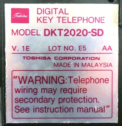 Miniatura 2 de Toshiba DKT2020-SD Strata - Altavoz LCD de 20 botones, color negro (renovado)