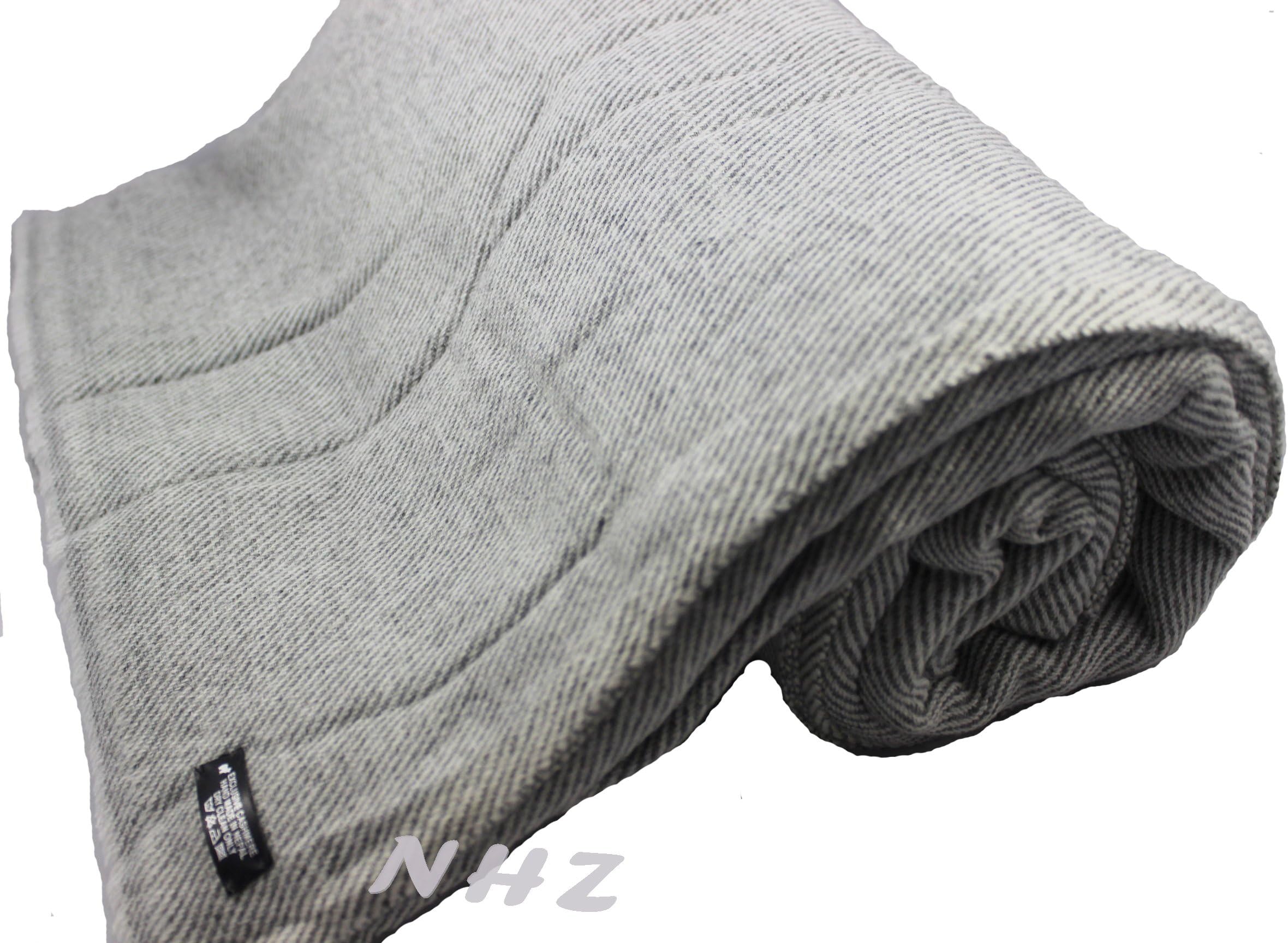 Himalayan Extra Large Cashmere Throw,Natural Cashmere Blanket 90" x 108",Hand Made in Nepal … (Grey)