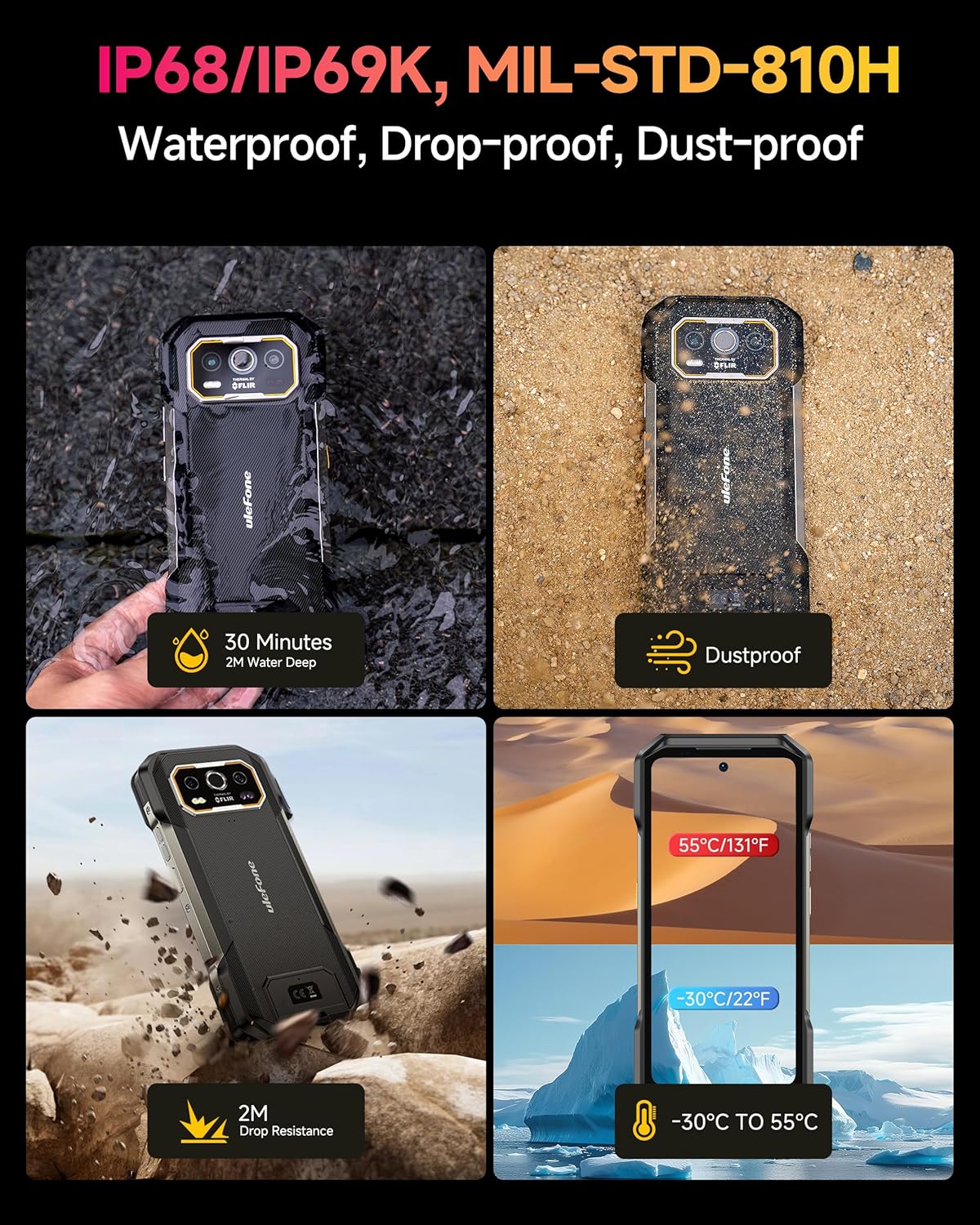 Ulefone Armor 27T Pro Ruggedness and Waterproofing