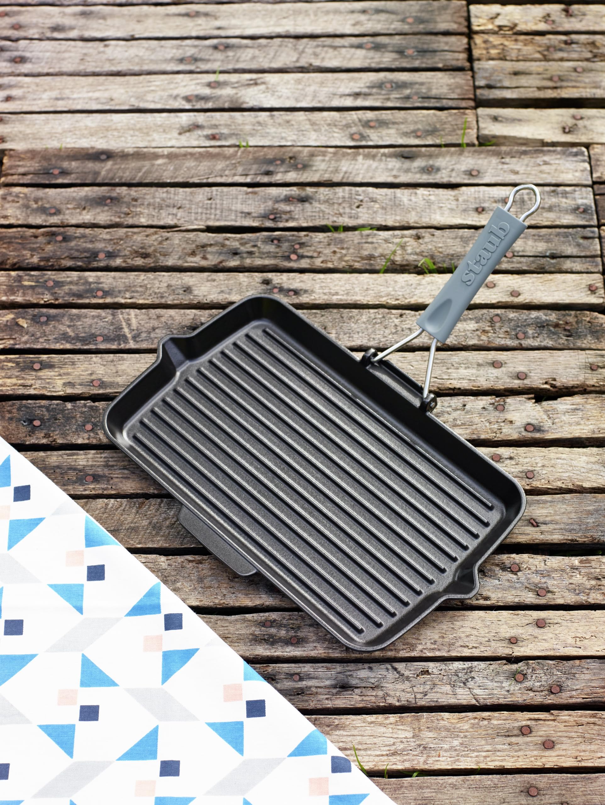 STAUB,Grill Pans,Grillpfanne,34cm,Schwarz,Gusseisen,rechteckig
