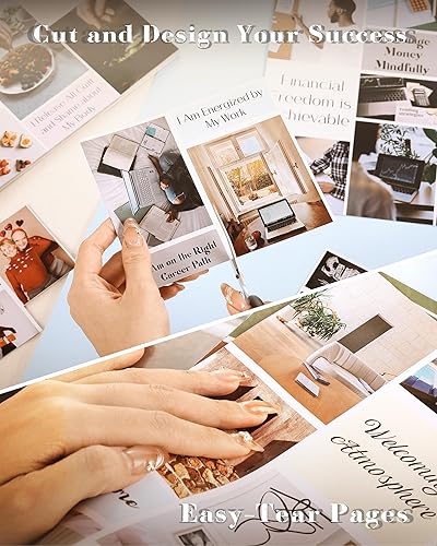 Miniatura 3 de FOUNCY Vision Board Book - Más de 1200 imágenes inspiradoras y citas suministros de tablero de visión para visualizar, manifestar tus sueños y
