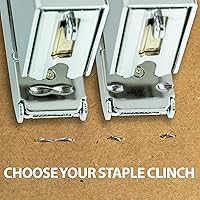 Vista 6 de Officemate Grapadora clásica de alicates, metálica, color plateado (97758)