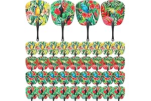 Floral Painted Christian Bible Handheld Summer Paddle Fans for Church
