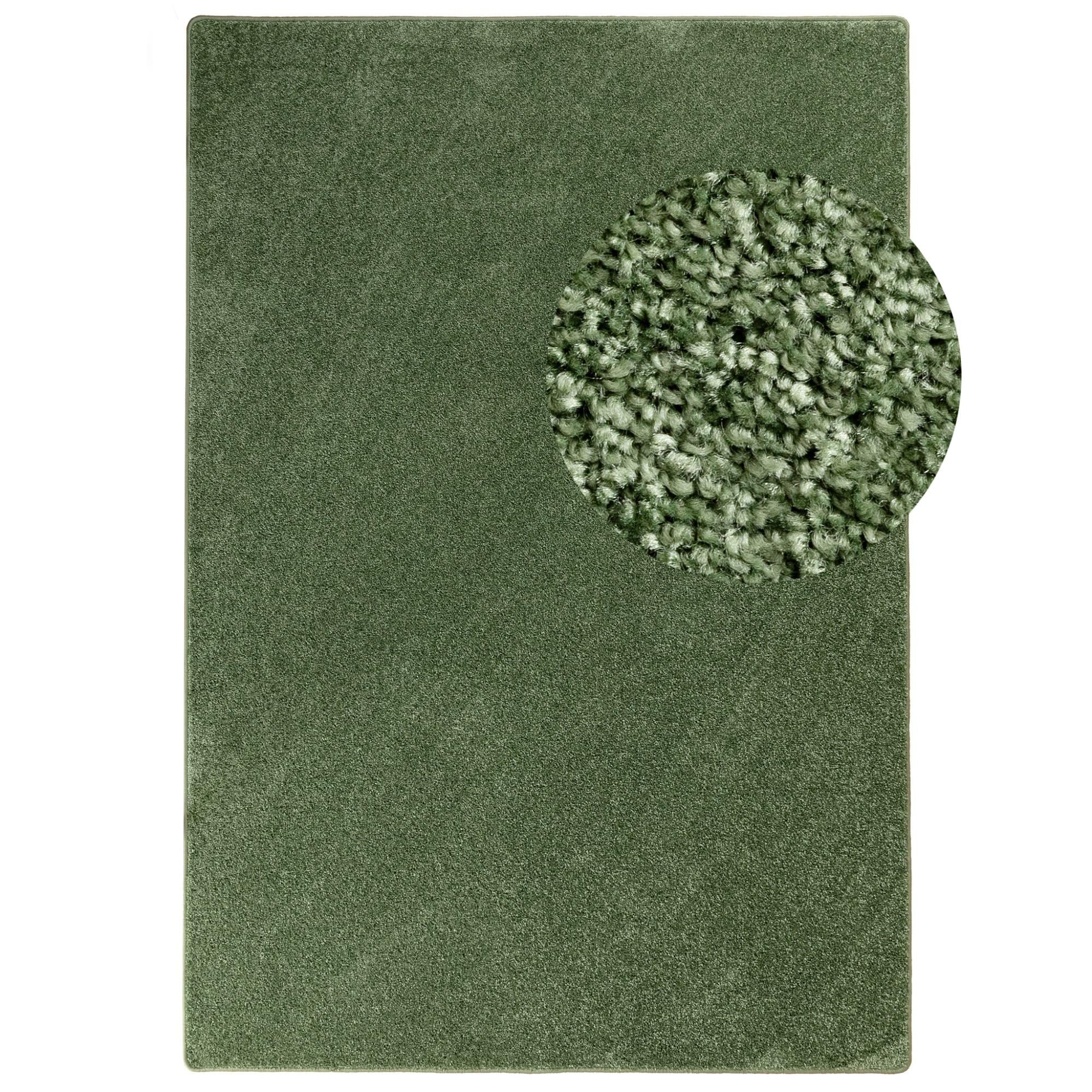 Steffensmeier Kurzflor Teppich Cambridge, Wohnzimmer, Schlafzimmer, in Grün, Größe: 200x250 cm