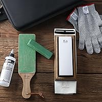 Vista 7 de Cangshan 503800 Afilador de cuchillos de piedra de afilar de doble cara grano 1000/6000