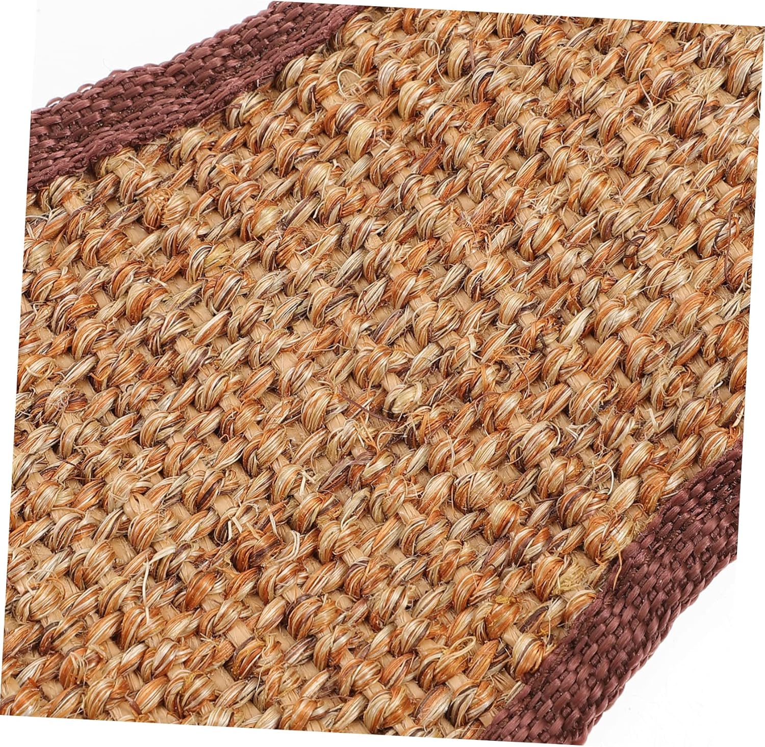 Fish Shaped Cat Scratching Pad Natural Sisal Hanging Protector for Furniture Claw Grinding Mat Eco-Friendly Cat Toy 20.86X5.23X1.18In