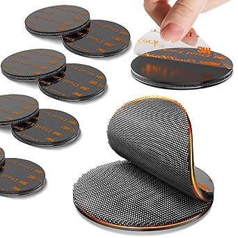 2in Dual Lock Fastener Made of 3M SJ3551CF, 8 PCS Reclosable Interlocking Tape Heavy Duty, EZ Pass Holder Adhesive Hook Lock Sticky Back Mushroom Mounting Tape for Indoor & Outdoor