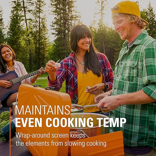 Miniatura 6 de GSI Outdoors Selkirk 460+, estufa portátil para acampar al aire libre, parrilla de propano de 2 quemadores, quemadores ajustables de alto