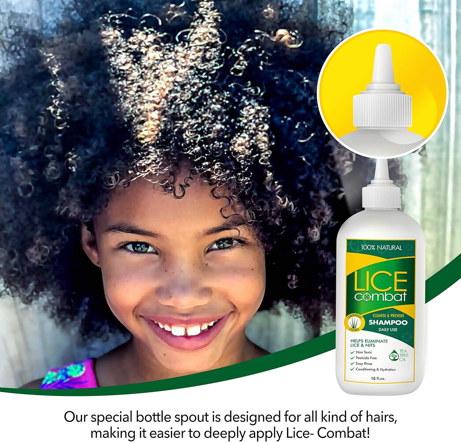 Buy Lice Treatment Shampoo & Two Combs Helps Cure Lice, Super Lice