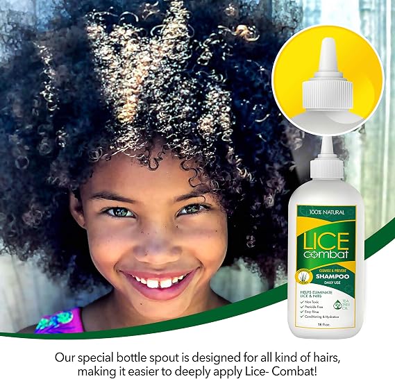 Lice Treatment | Shampoo & Two Combs | Helps Cure Lice & Nits | Repels & Prevents | Pesticide Free | 100% Natural | Tea Tree + Coconut Oil | Best Value | Smells Great.