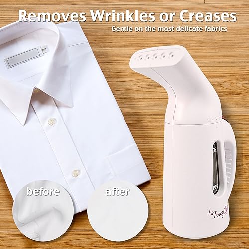 Miniatura 2 de Vaporizador de viaje para ropa - Vaporizador portátil y compacto - Plancha de vapor de mano que se calienta rápidamente con apagado automático