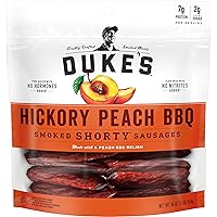 Vista 8 de Duke”s Salchichas cortas ahumadas de chile verde Hatch, sin gluten, < 0.04 onzas de azúcar total, 16 onzas