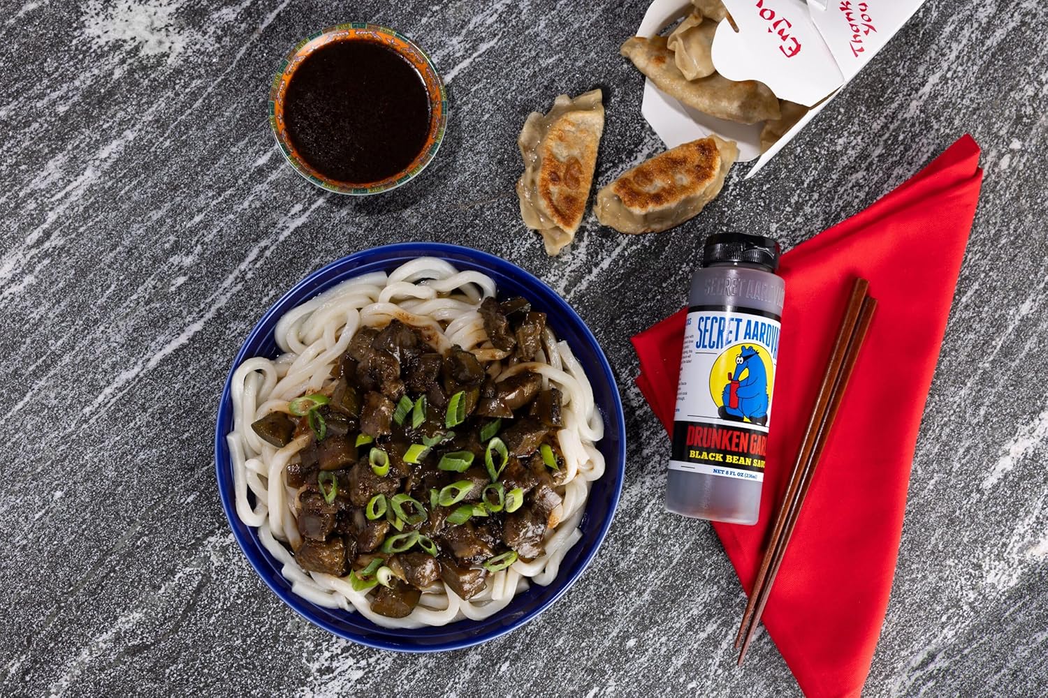 Secret Aardvark Drunken Garlic Black Bean Sauce - Garlic Hot Sauce, Stir Fry Sauce, Mild BBQ Sauce, Low Carb, Dairy Free, Chili Garlic Sauce, Hot Sauce & Marinade - 8 fl oz 2 Pack