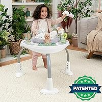 Vista 8 de Ingenuity Spring & Sprout 2-en-1 Centro de Actividad para Bebés, Saltador y Mesa con Juguetes Infantiles - Edades 6 Meses +, First Forest