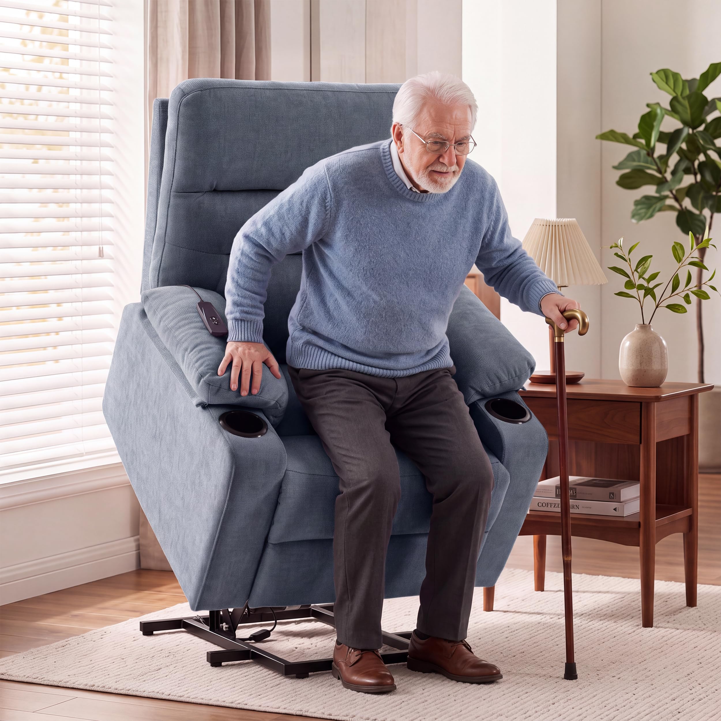 Power Lift Recliner Chair for Elderly, Electric Lift Chairs with Footrest
