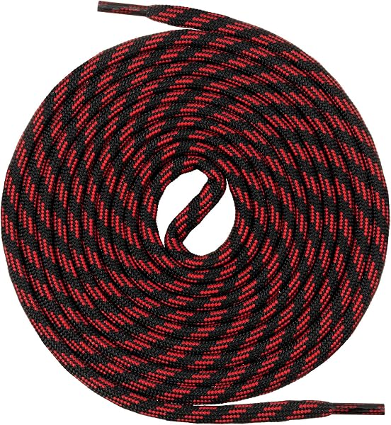 Mount Swiss Lacets ronds pour chaussures de randonnée, chaussures de trekking et chaussures de travail - Extra résistants à la déchirure - Diamètre 5 mm - Longueurs 70 cm - 220 cm - En polyester - - 1