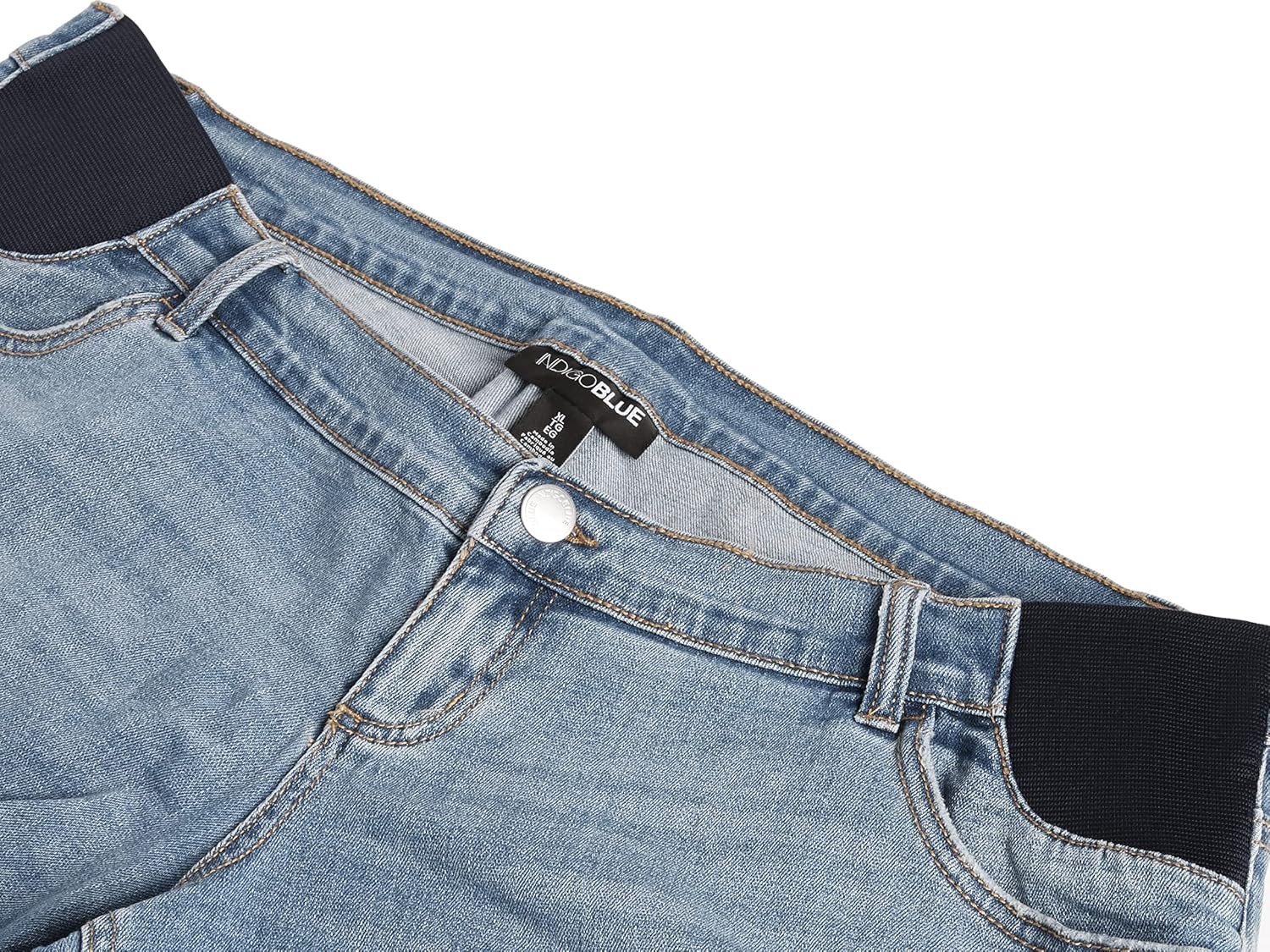 Motherhood Maternity Women's Indigo Blue Side Panel Cuffed Denim Short at  Women’s Clothing store