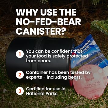 UDAP Bear-Resistant Food Canister IGBC Approved Lightweight Bear-Proof Container for Backpacking, Camping & Hiking, 2.1 Gallon / 8 Liter, 8 x 10