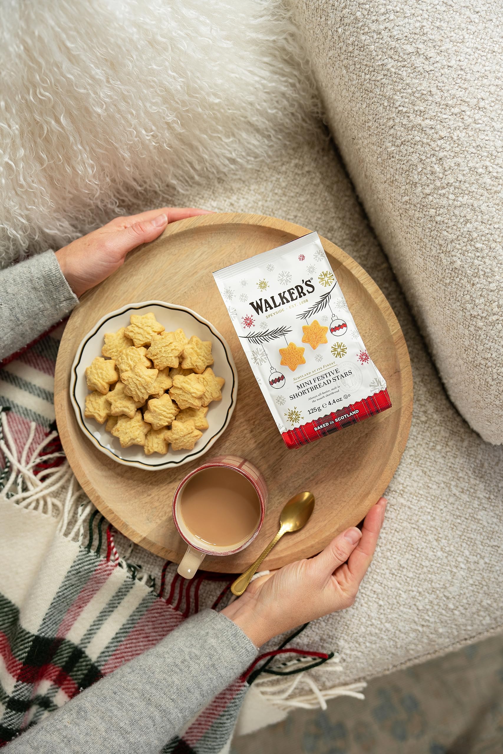 Walkers - Pure Butter Shortbread Mini Festive Stars - 125g