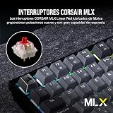 Corsair K65 Plus Wireless 75% RGB Clavier mécanique de Jeu Interchangeable à Chaud - Interrupteurs linéaires Rouges Corsair MLX pré-lubrifiés - insonorisation - claviers PBT - QWERTY ES - Noir - 4
