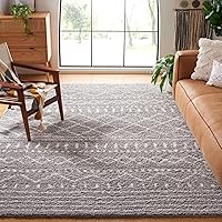 Vista 47 de SAFAVIEH Alfombra 9x12 - Colección Arizona Shag - Grande - Marfil y Beige, Diseño Marroquí Boho, No Desprende Pelo y Fácil de Limpiar, Ideal