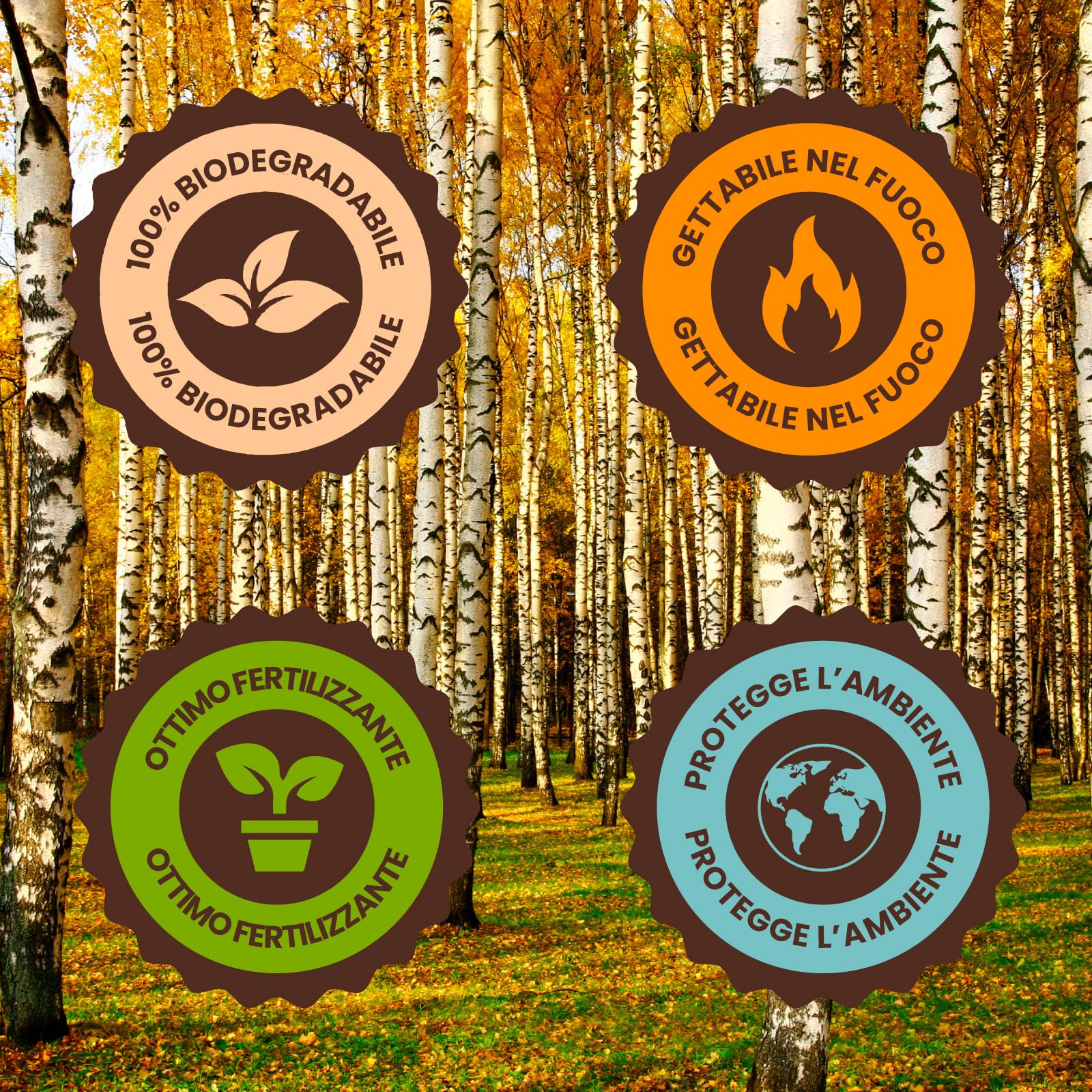 Set Posate Ecologiche in Legno di Betulla 300 Pezzi Monouso Biodegradabili e Compostabili