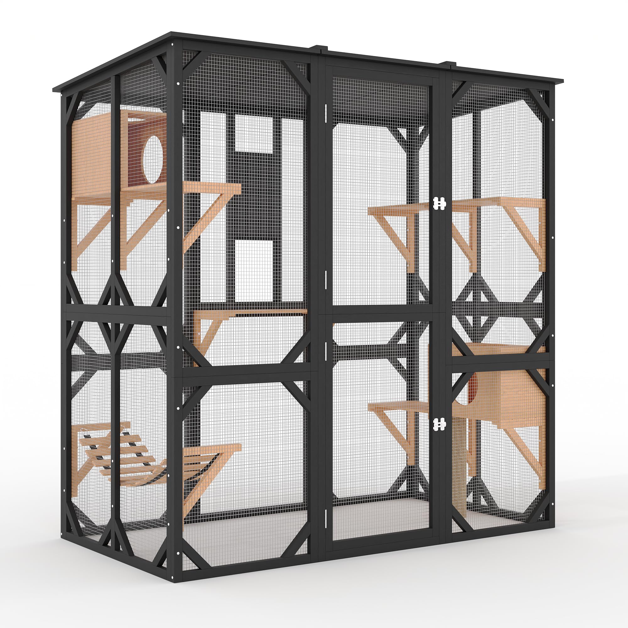Garvee 70 Catio with Scratch Post and Hammock