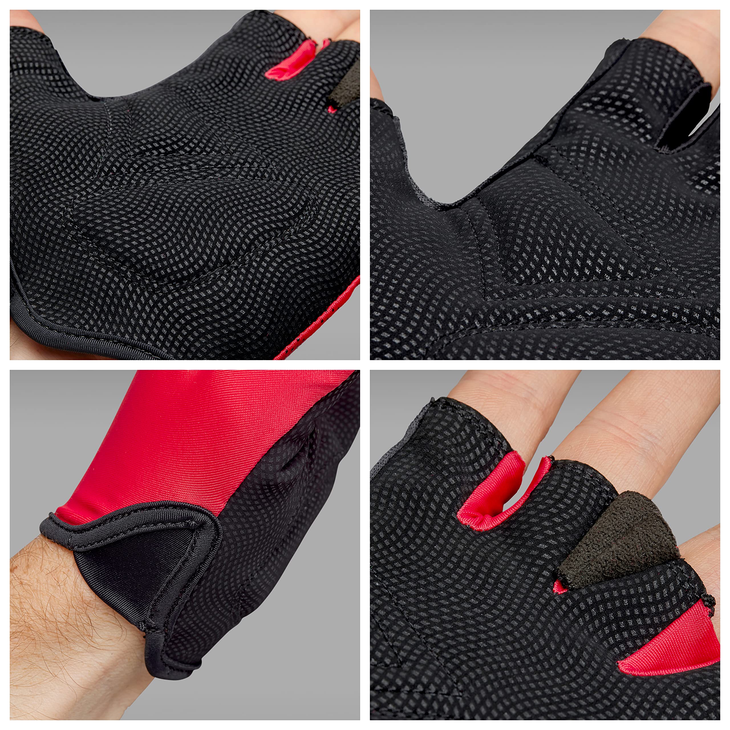GripGrab Guantes de Ciclismo Ride de Hombre Guantes MTB Carretera Gravel Guantes Bici Verano Cortos con Acolchado