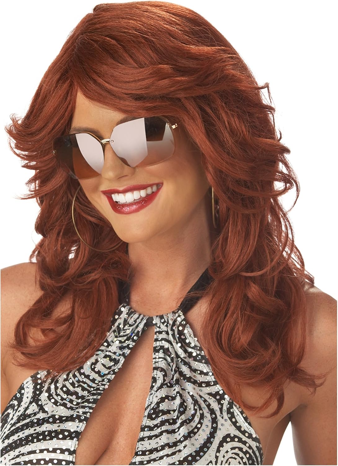California Costumes, Discorama Mama - Auburn, Women's Costume Wig