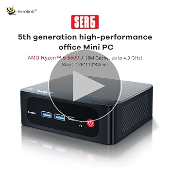 Amazon.com: Beelink SER5 Mini PC, Mini Desktop Computer with