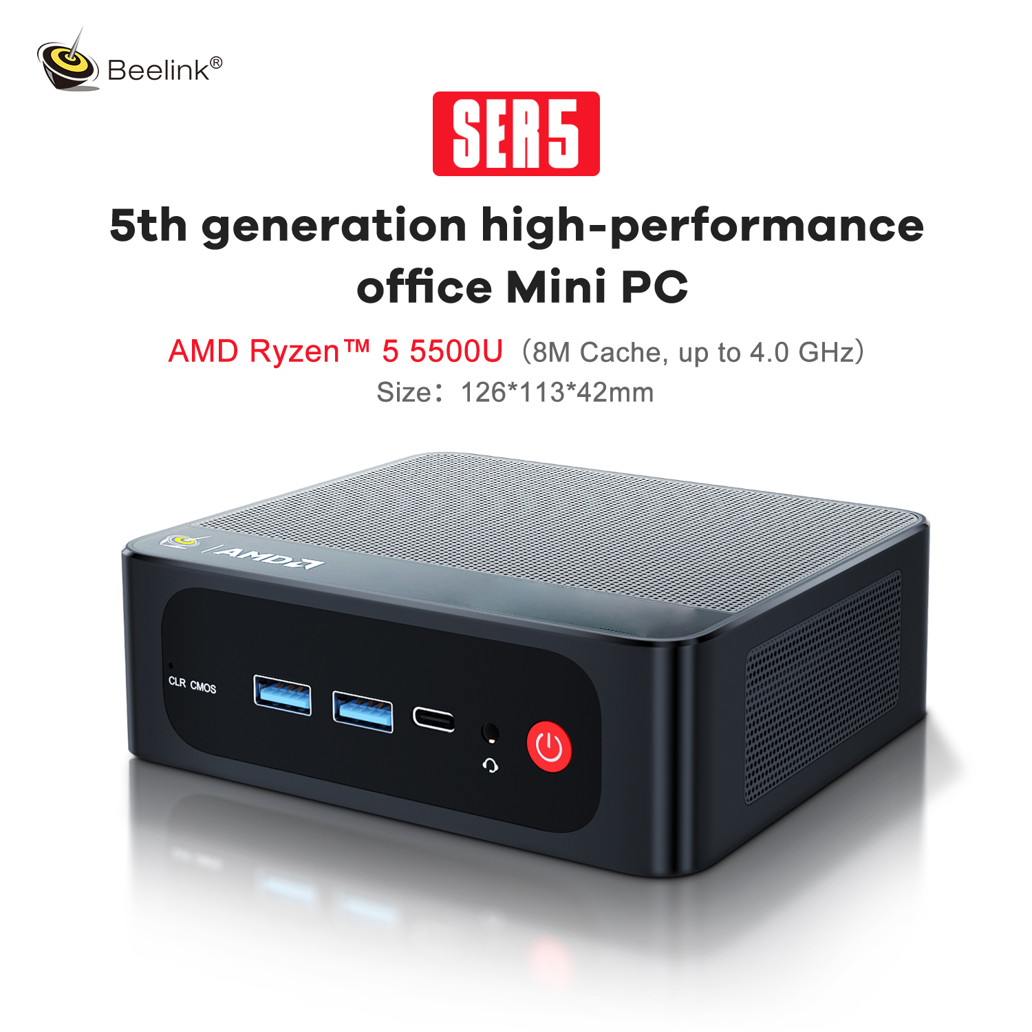 Amazon.com: Beelink AMD Ryzen5 5500U (6C/12T, hasta 4.0 GHz), Mini