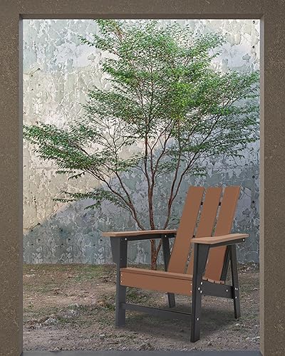Miniatura 6 de VOQNIS Silla Adirondack para exteriores, sillas de patio de plástico HDPE para fogatas, jardines, cubiertas, resistente a la intemperie del mar,