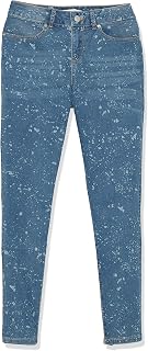 Girls' Stretch Denim Jeans & Jeggings, Full-Length Skinny Fit Pants with Pockets, Laguna Bleach, 10
