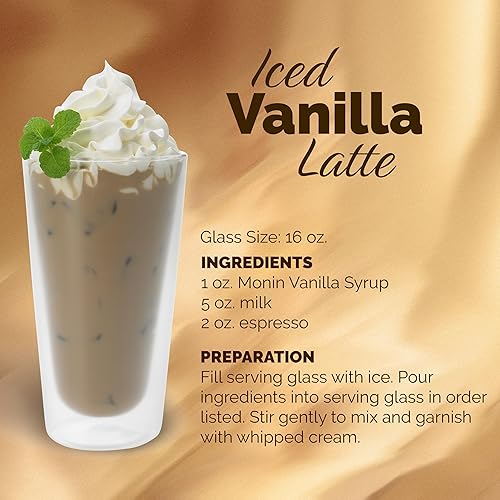 Miniatura 5 de Monin - Jarabe de vainilla con bomba Monin sin BPA en caja sabor versátil ideal para café batidos y cócteles sin gluten sin OMG 1 litro