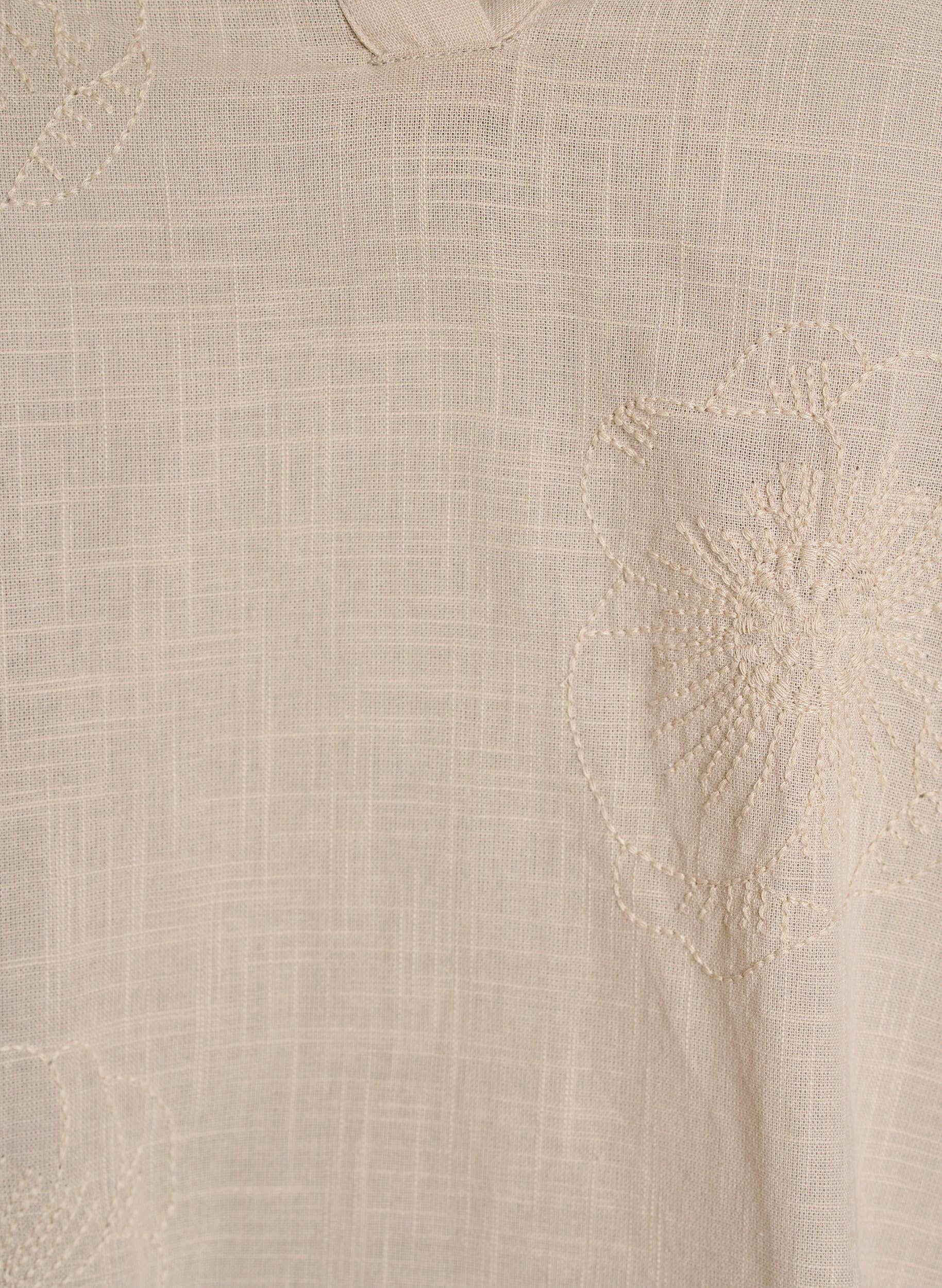 Zizzi Damen Große Größen Bluse Baumwolle 3/4 Ärmel Größe 42-60