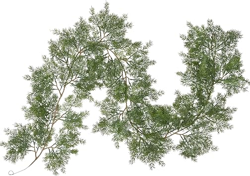 6Ft Artificial Christmas Garland Pine Cypress Greenery Garland for Holiday Season Mantel Fireplace Table Runner Centerpiece Decor